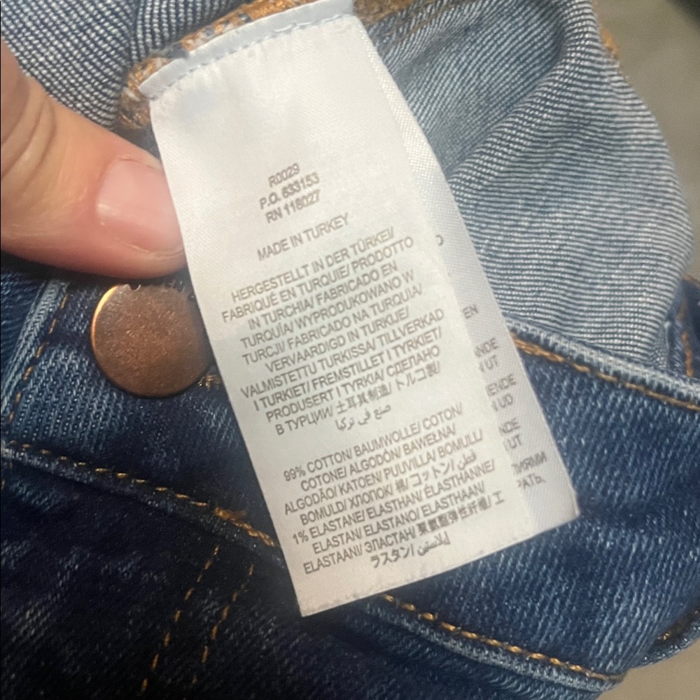 Boden Barrel Denim Jeans US 2R‎ Blue High Waist Utility Pockets Barrel Jeans - Picture 13 of 13